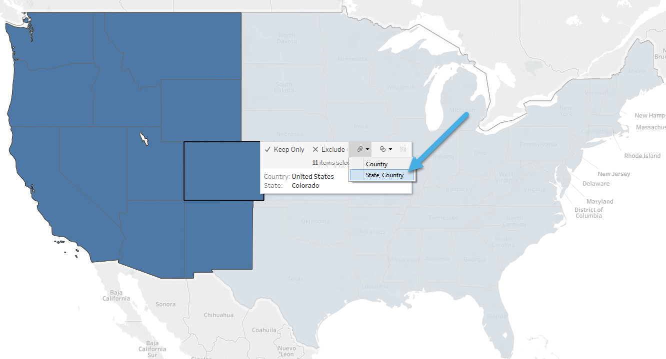 custom map groups in tableau