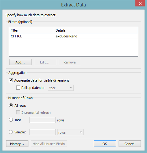 tableau performance extract filter