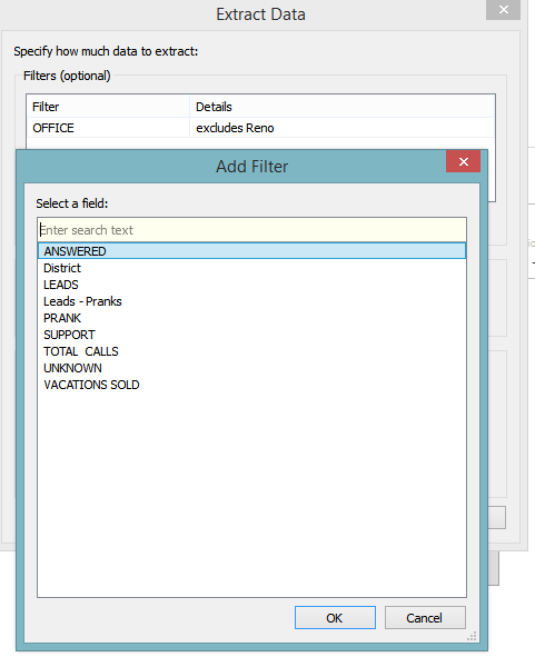 tableau performance extract filter