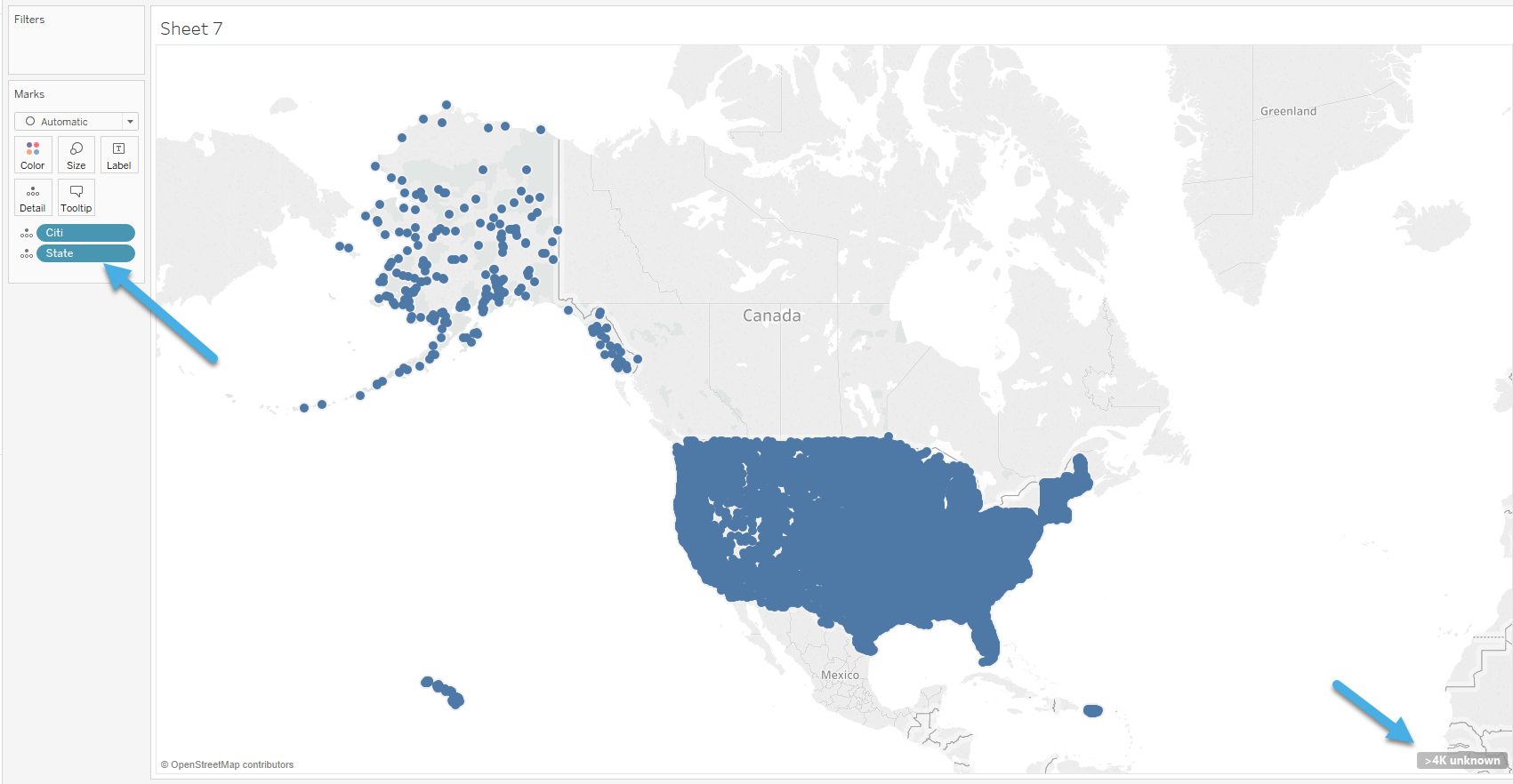 Tableau Map Unknown