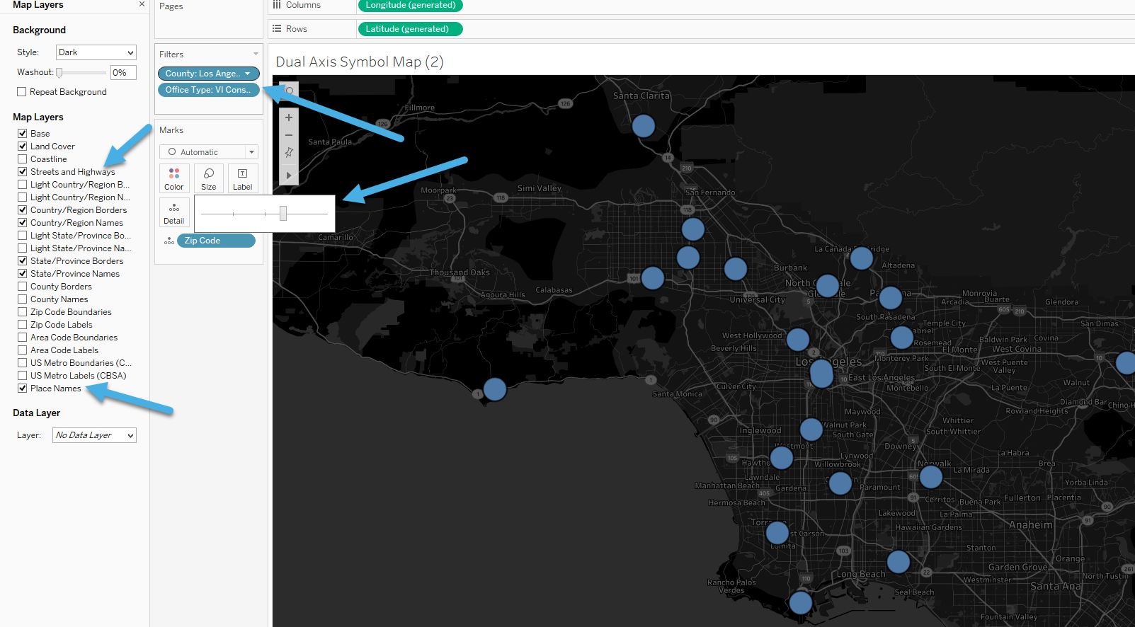 Tableau Data Layers