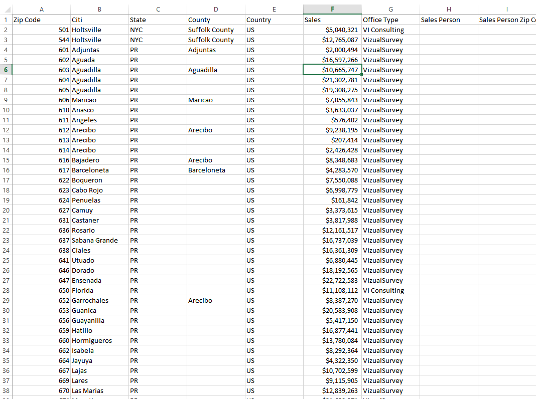 Tableau Geographic Data