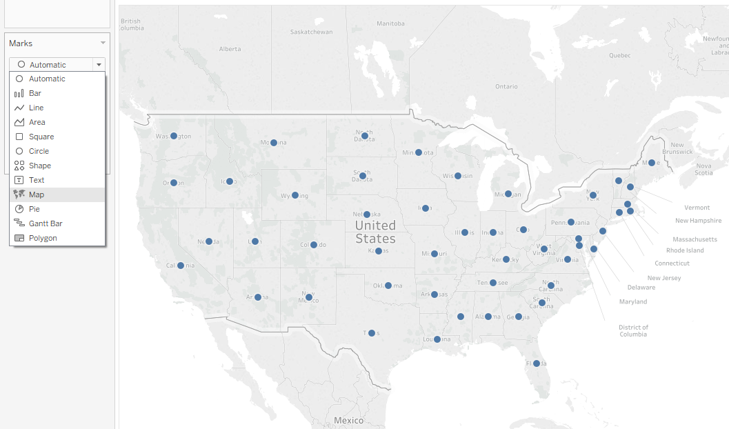 Tableau Filled Map