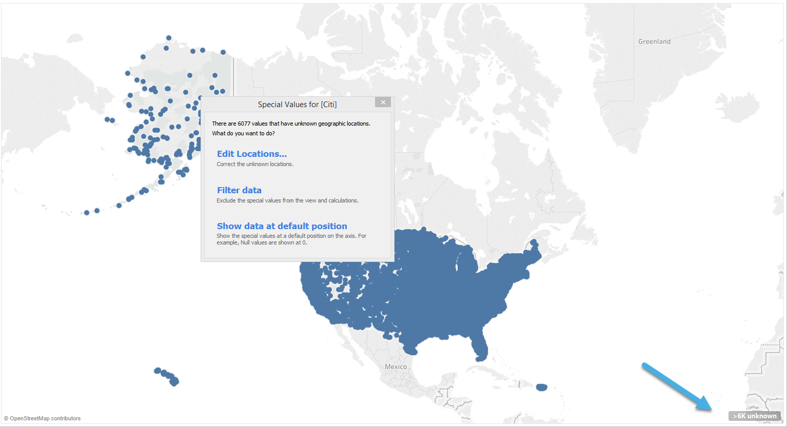 Tableau Edit Locations