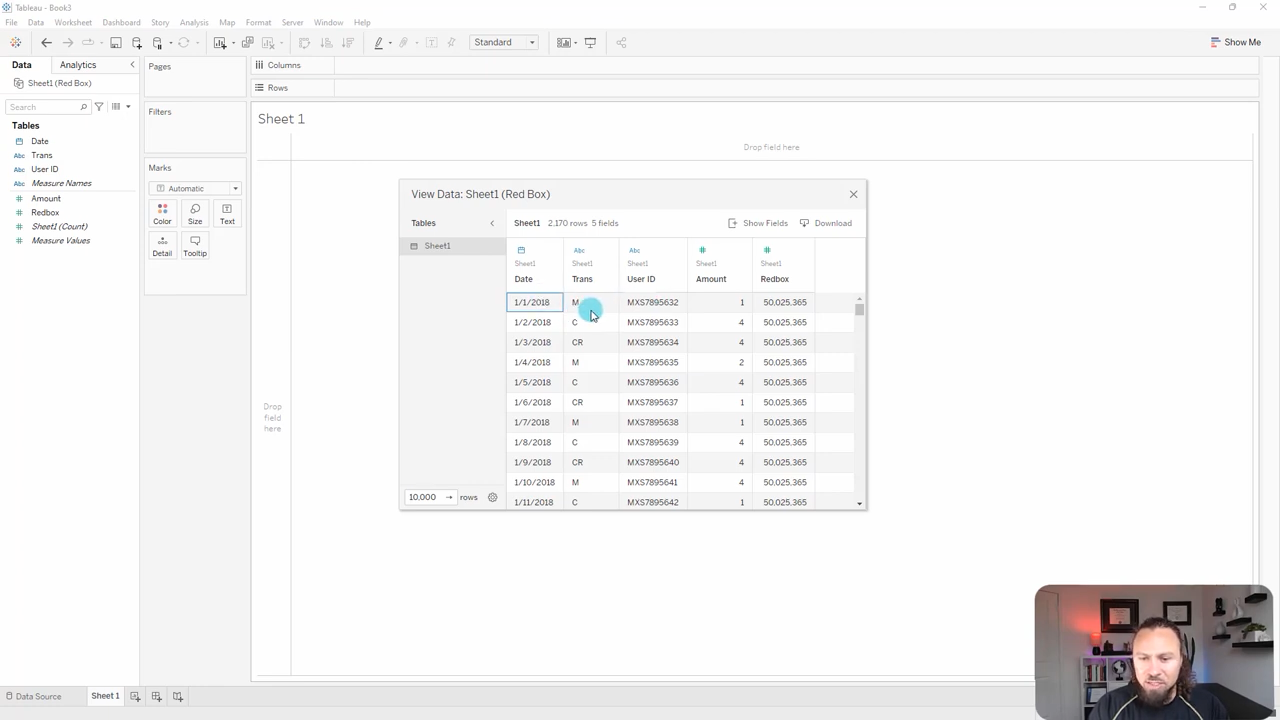 sample data for tableau